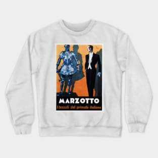 MARZOTTO The Premium Italian Fabric c1933 Vintage Textile and Fashion Advertisement Crewneck Sweatshirt